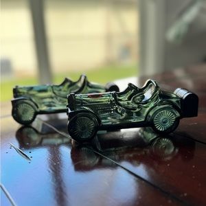 Vintage set of 2 Avon Straight Eight Island Lime bottle